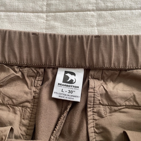 Bearbottom Stretch Chino Pant Desert Tan Brown Men's Size Large - Picture 7 of 9